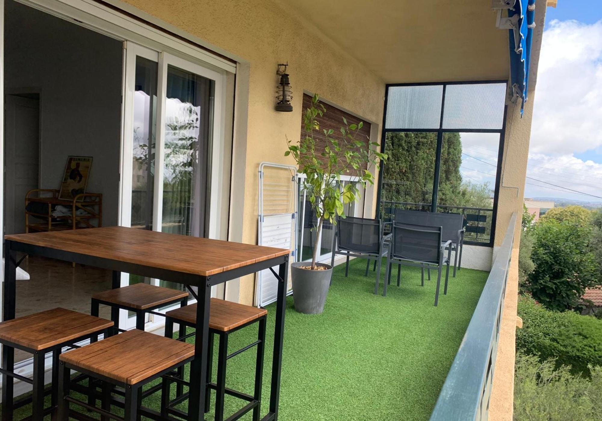 Vence T3 Vue Mer Grande Terrasse Exterior foto